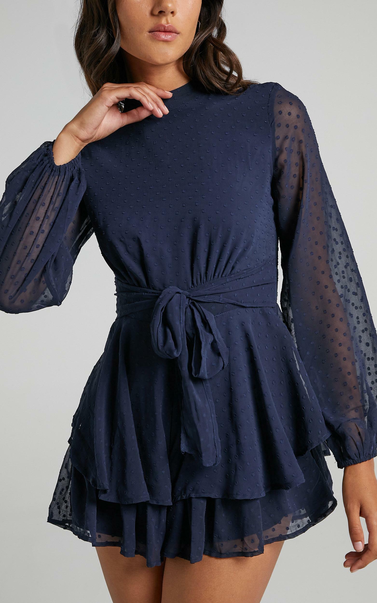 Bottom Of Your Heart Playsuit in Navy - 04, NVY5, hi-res image number null