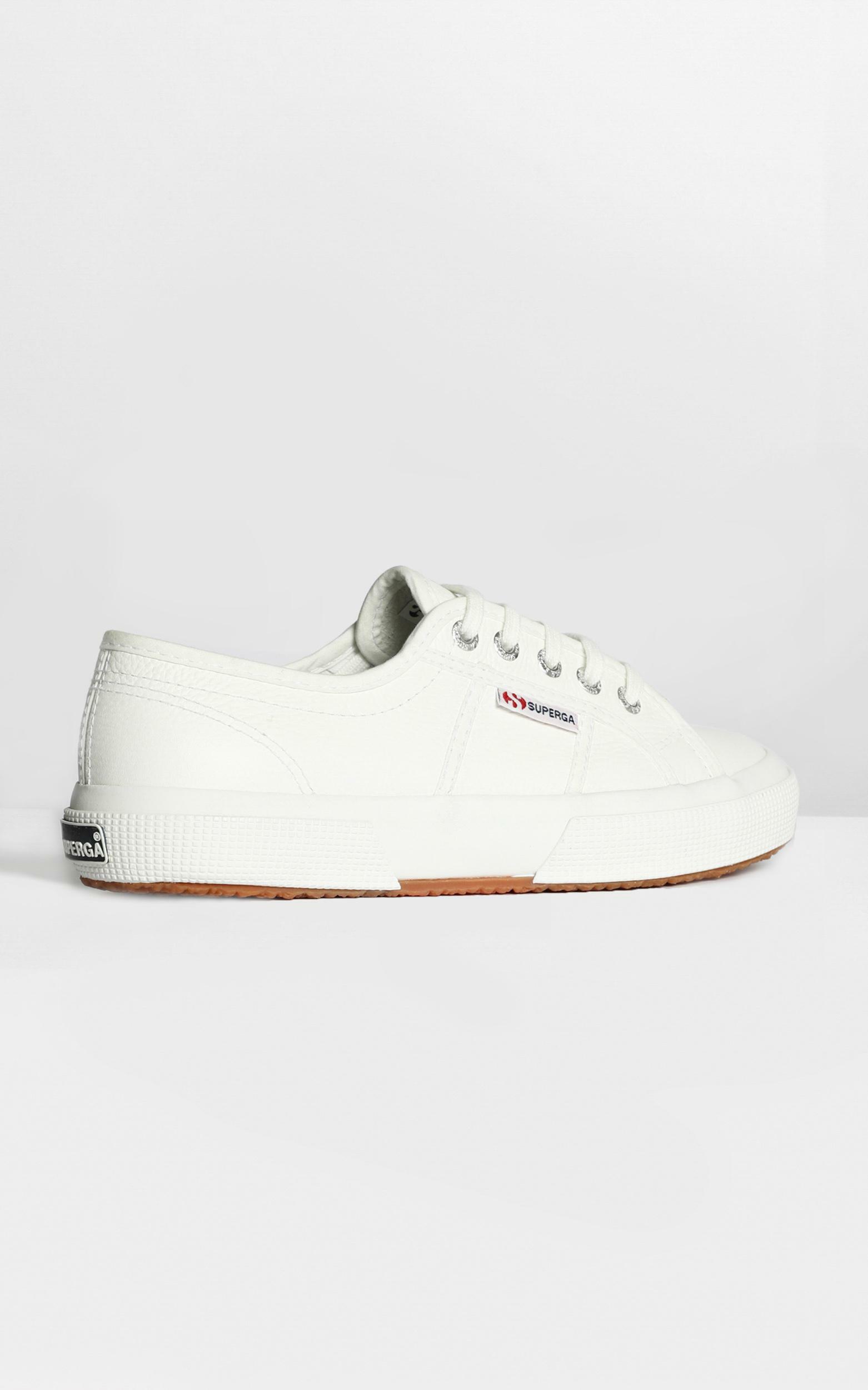 Superga - 2750 EFGLU Sneaker in White Leather - 05, WHT1, hi-res image number null