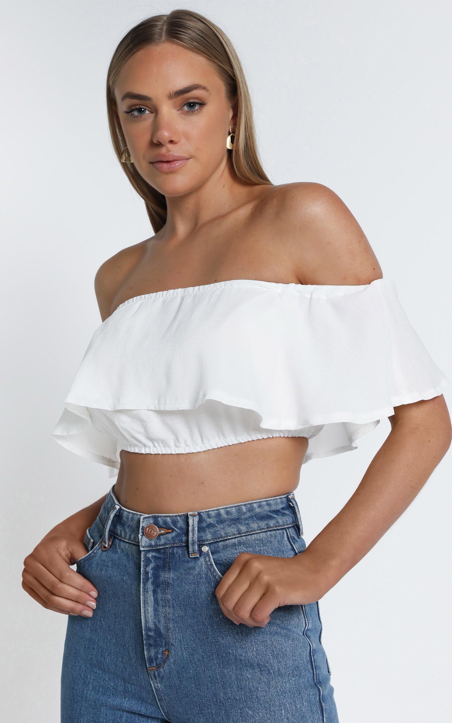 Favourite Thing Crop Top in White - 06, WHT2, hi-res image number null