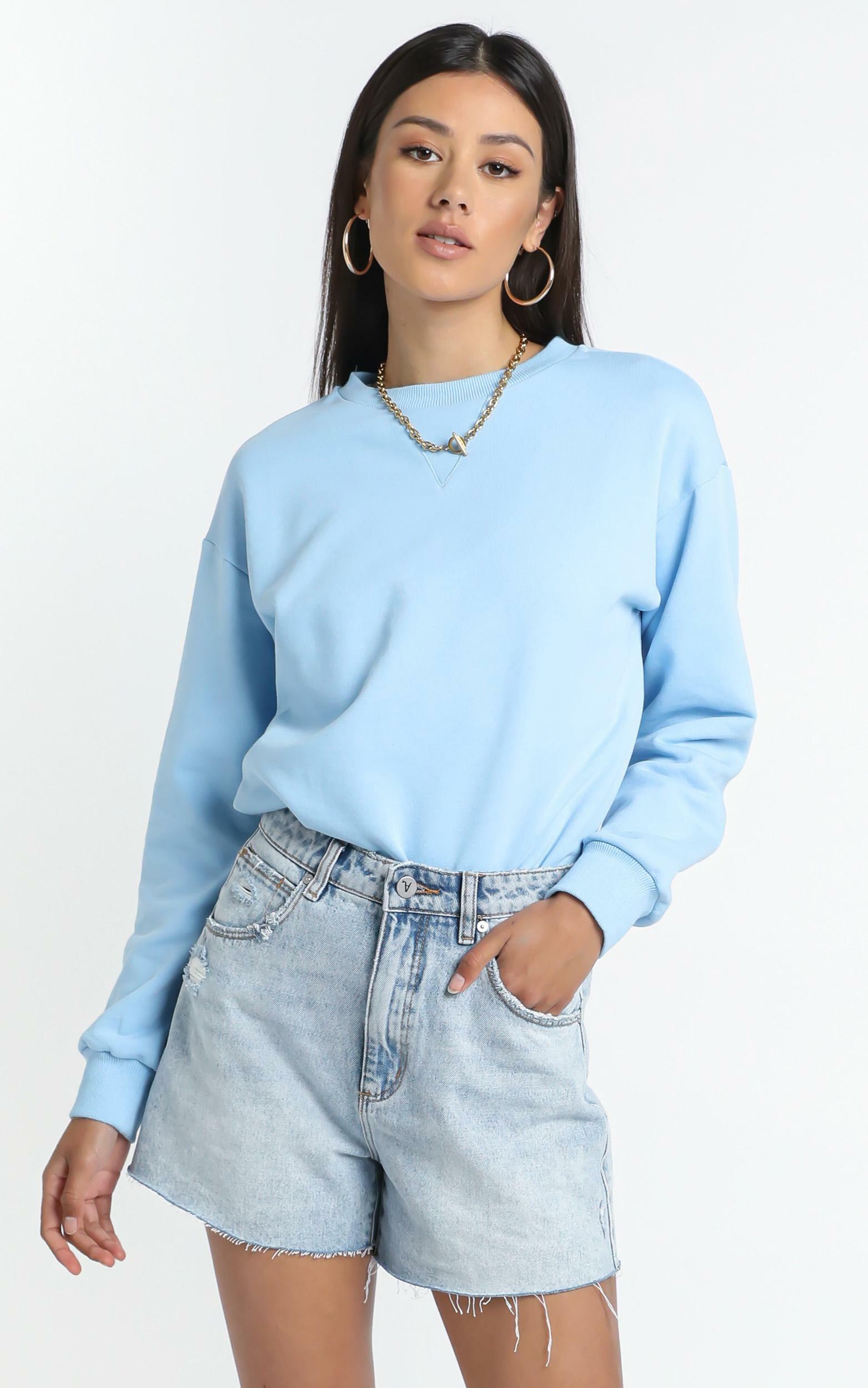 Lourdes Sweatshirt in Blue - 14 (XL), Blue, hi-res image number null