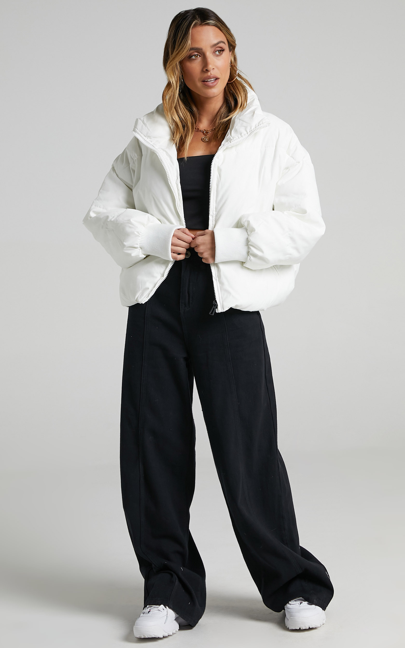 Windsor Puffer Jacket in White - 06, WHT7, hi-res image number null