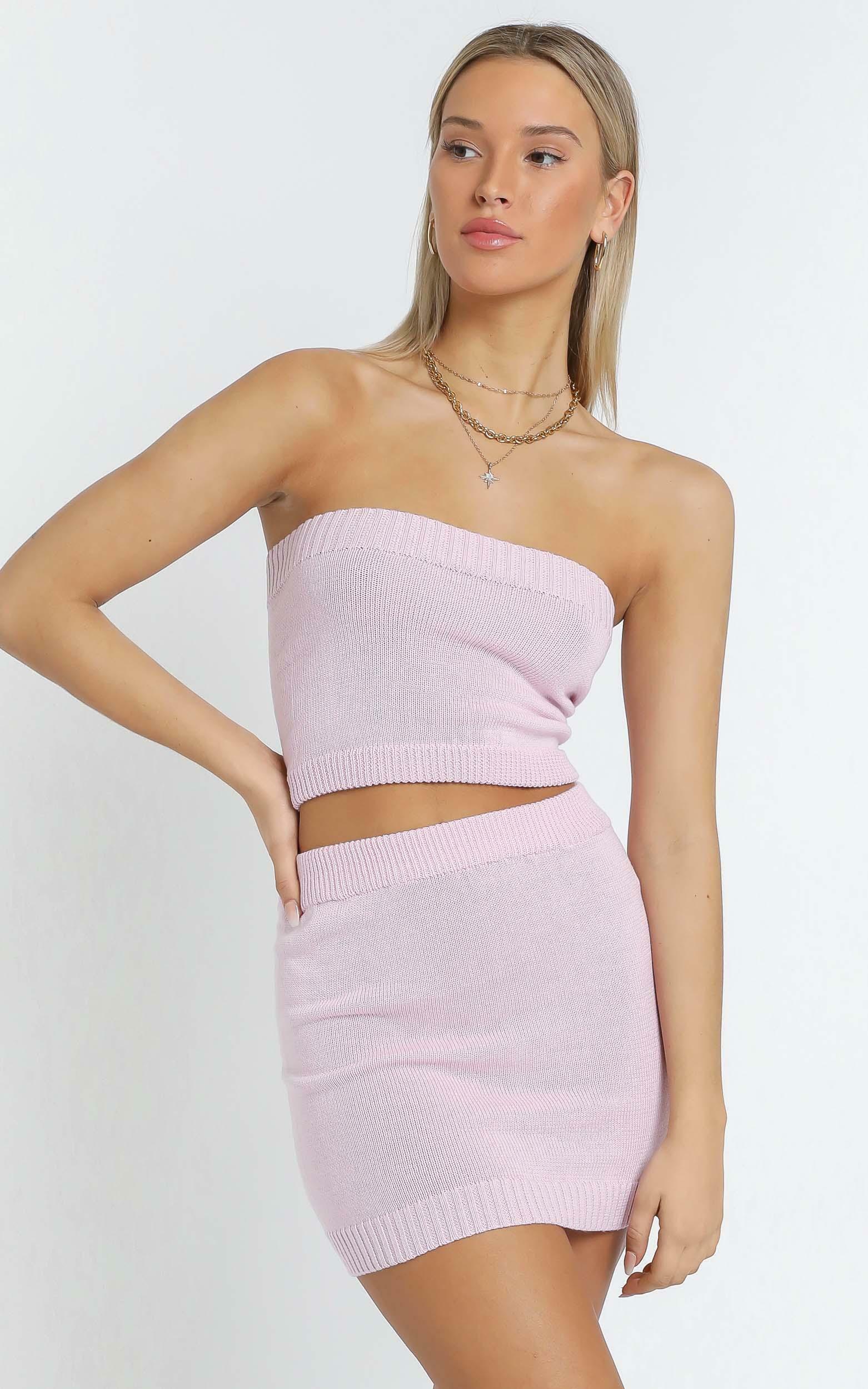 Connie Knitted Two Piece Set in Pink | Showpo USA