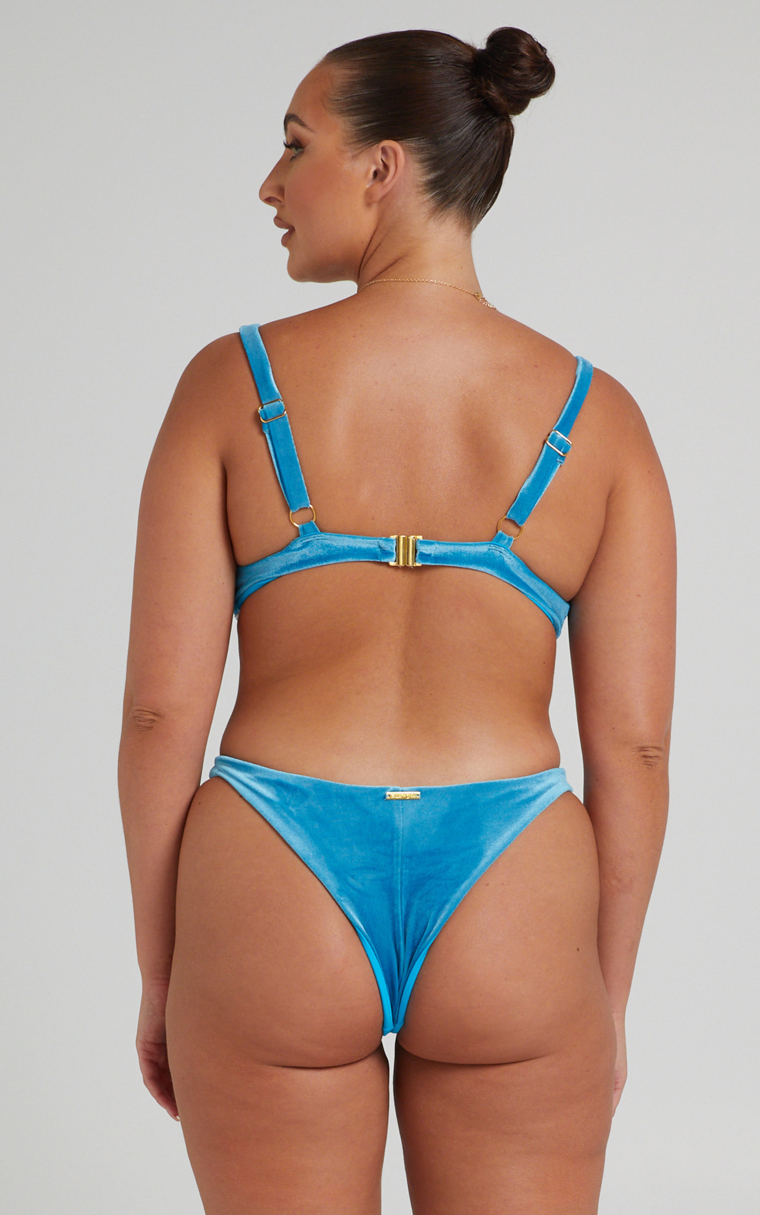 Genevieve Bikini  Bottom in Blue Velvet - 04, BLU1, hi-res image number null