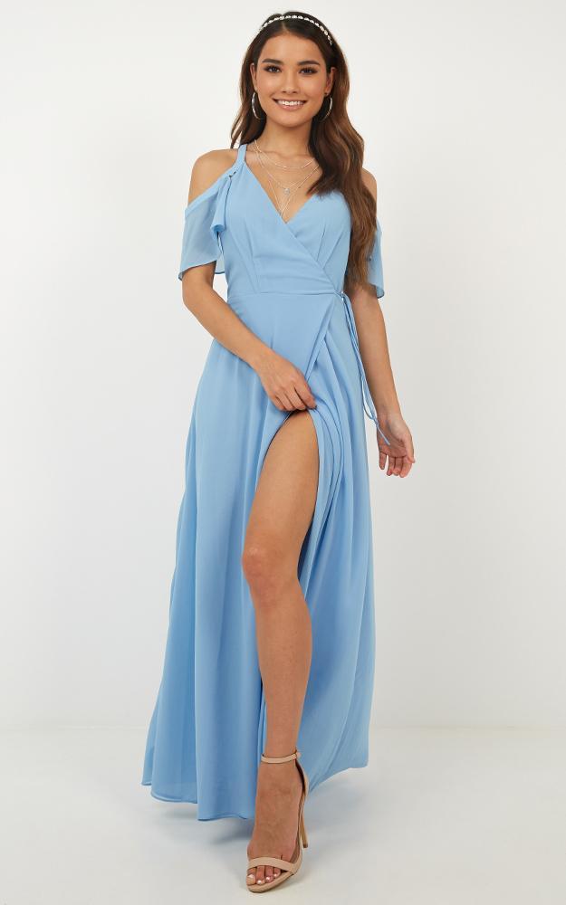 cornflower blue summer dress