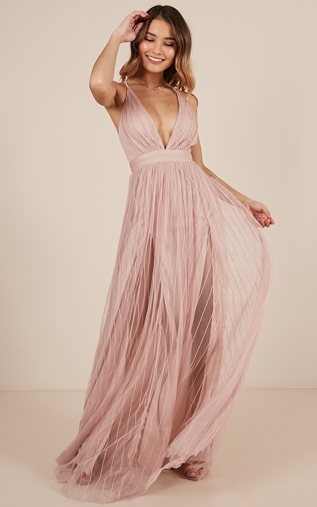Teen Hearts maxi dress in blush - 8 (S), Blush, hi-res image number null
