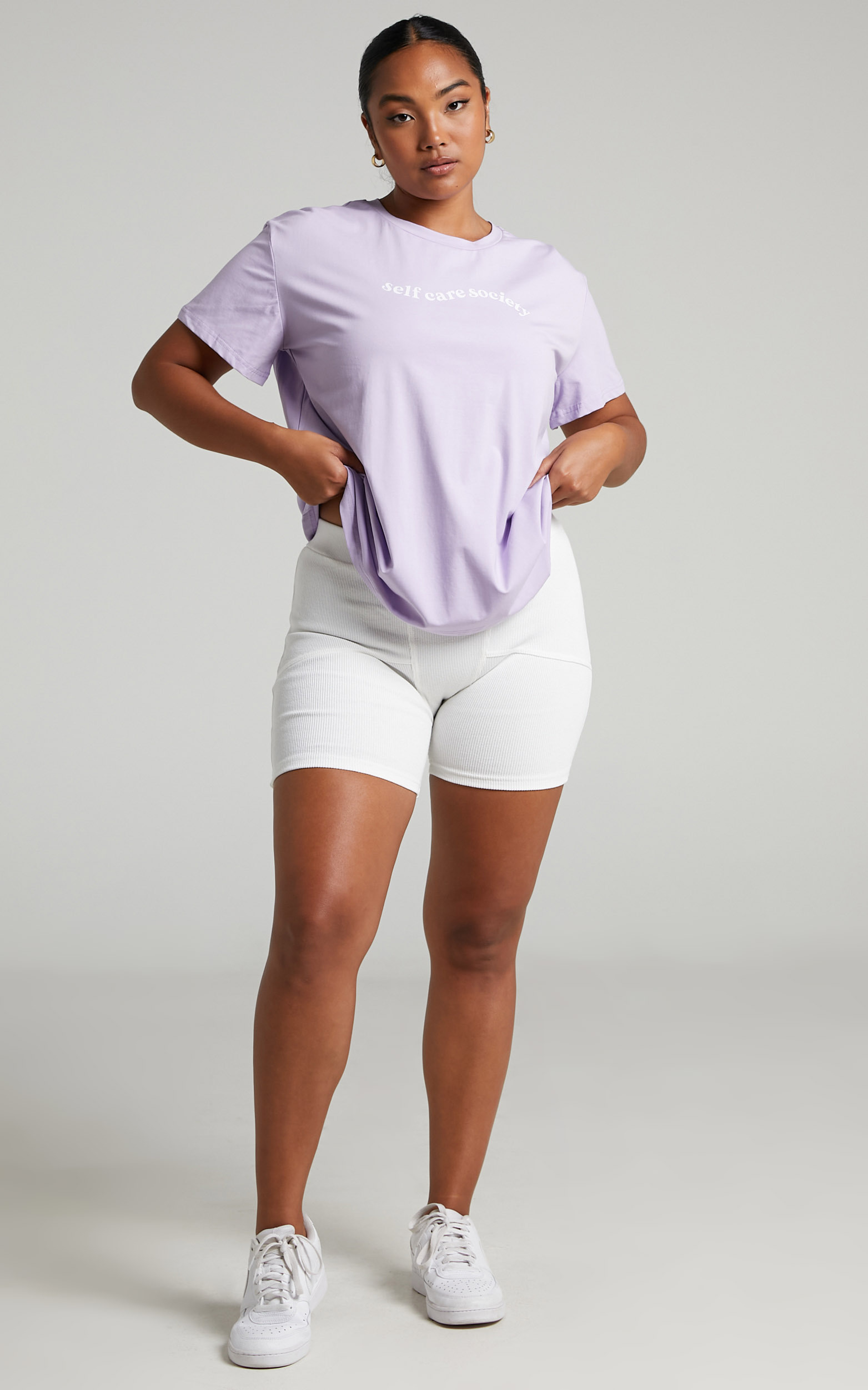 Sunday Society Club - Self Care Society T Shirt in Lilac - 04, PRP2, hi-res image number null