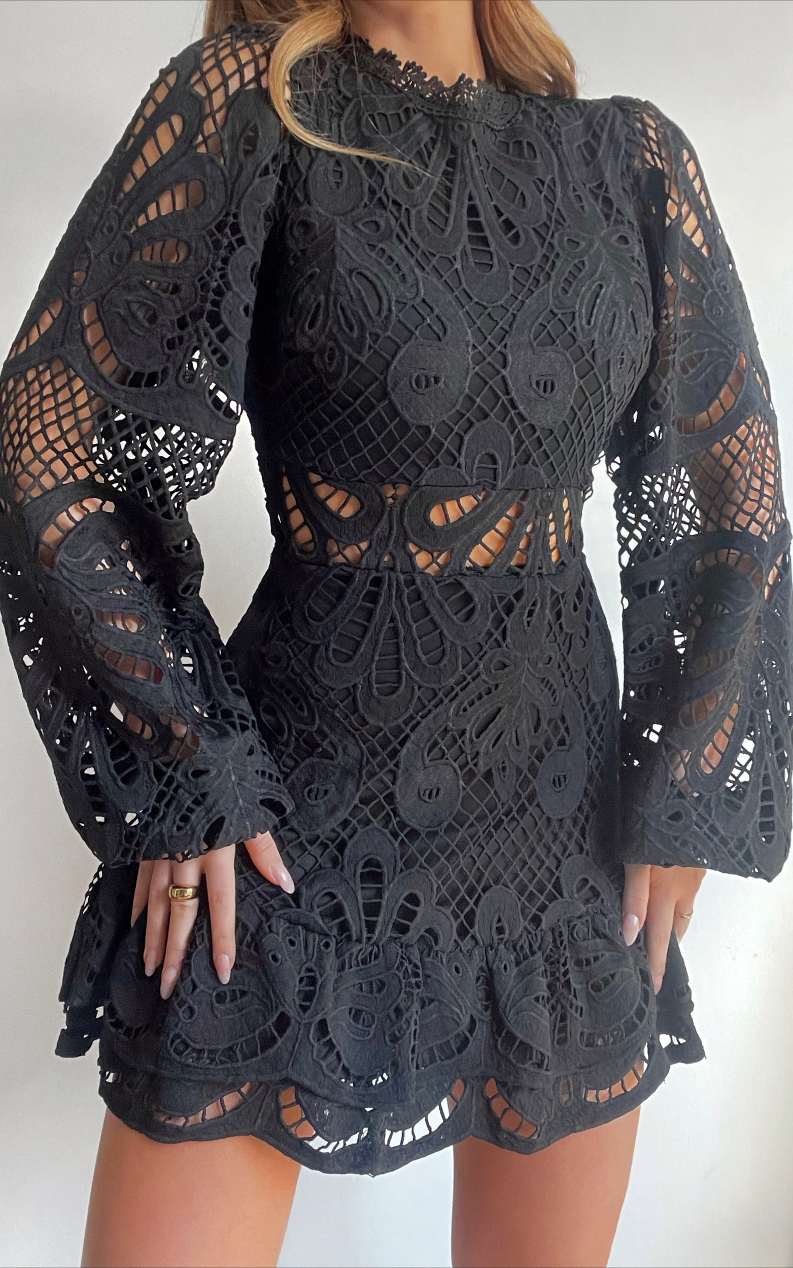 Kiss Me Now Dress in Black Lace - 06, BLK1, hi-res image number null