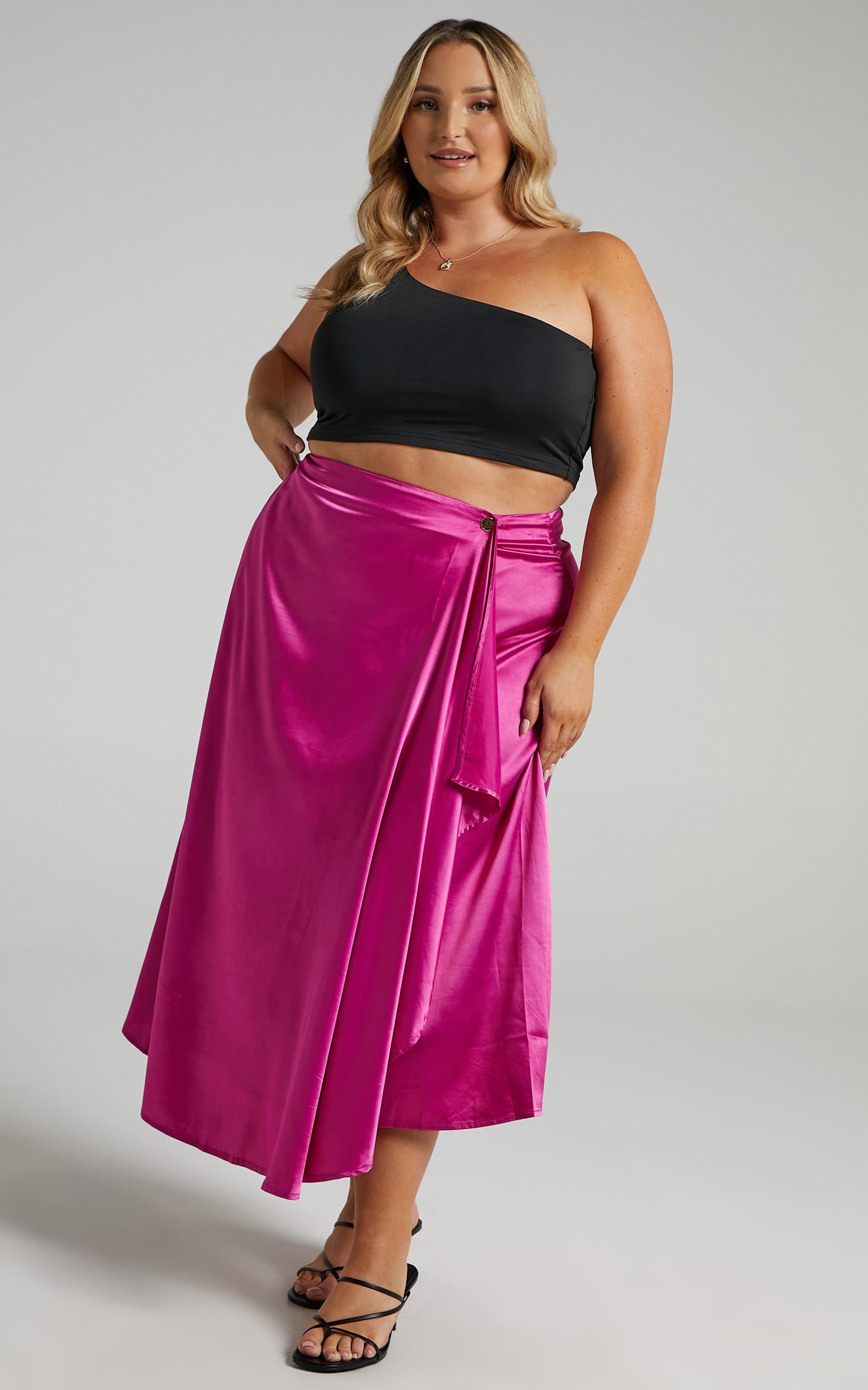 Eowyn Skirt in Pink Satin - 06, PNK1, hi-res image number null
