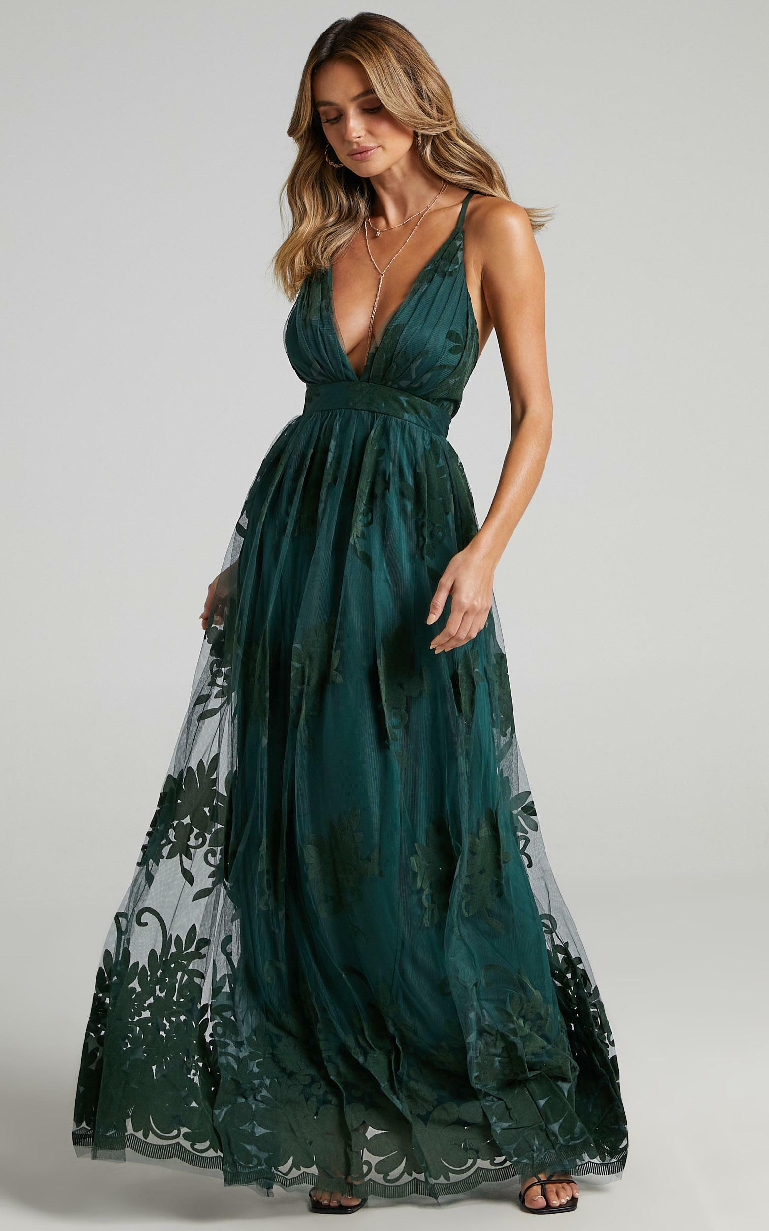 Promenade Maxi Dress in Emerald | Showpo