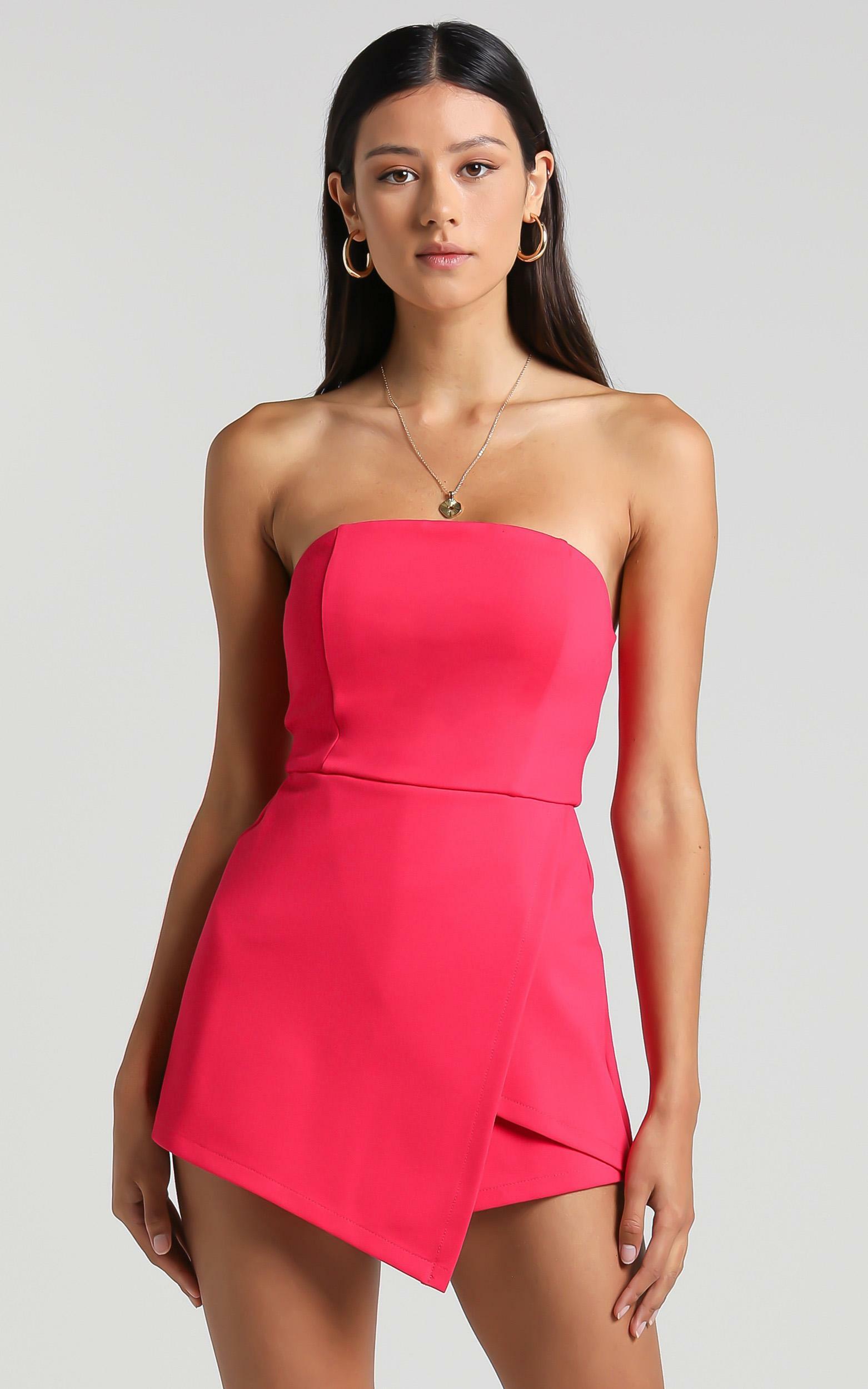 Caught My Eyes Playsuit In Pink - 6 (XS), Pink, hi-res image number null