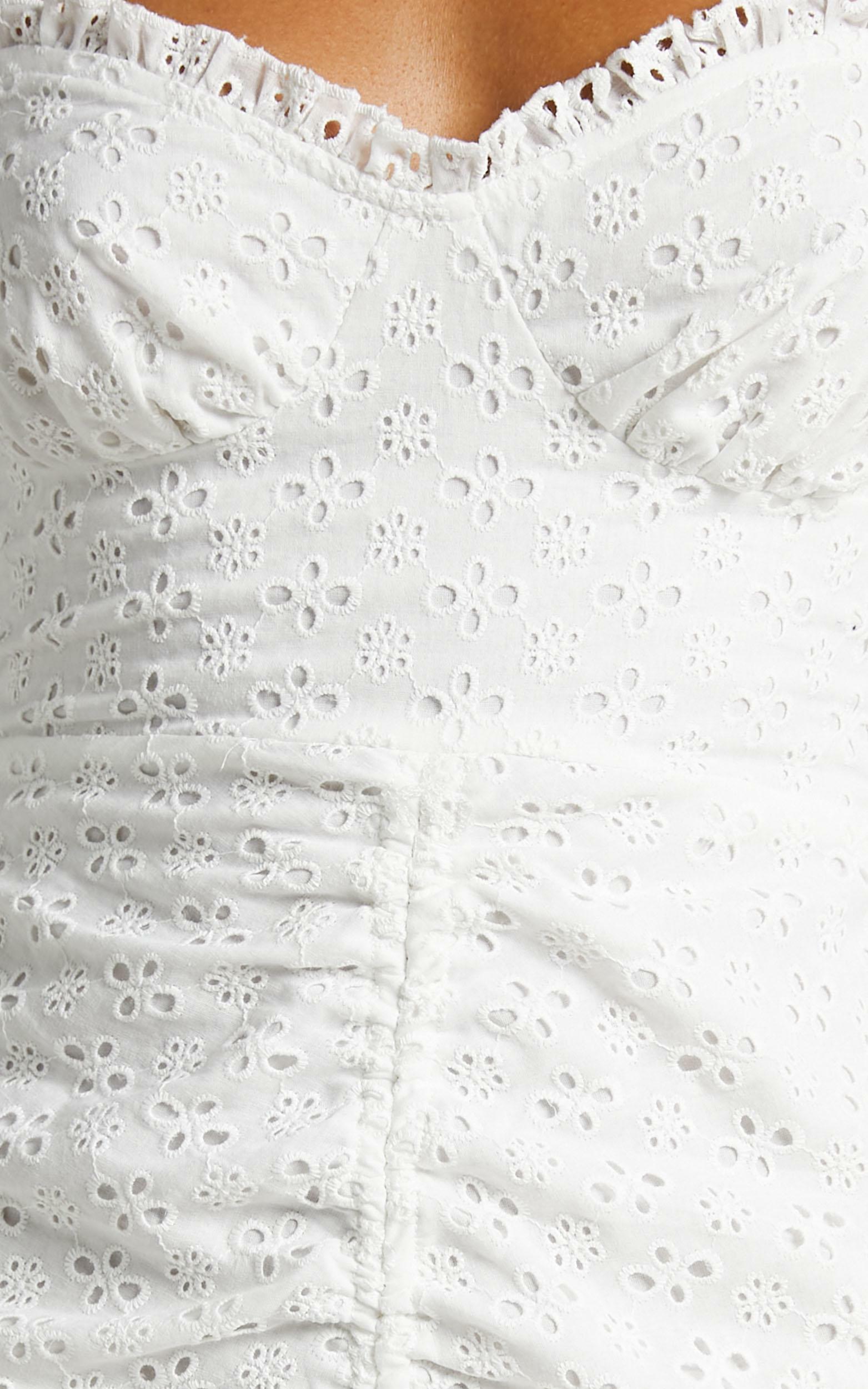 Khloe Dress in White | Showpo