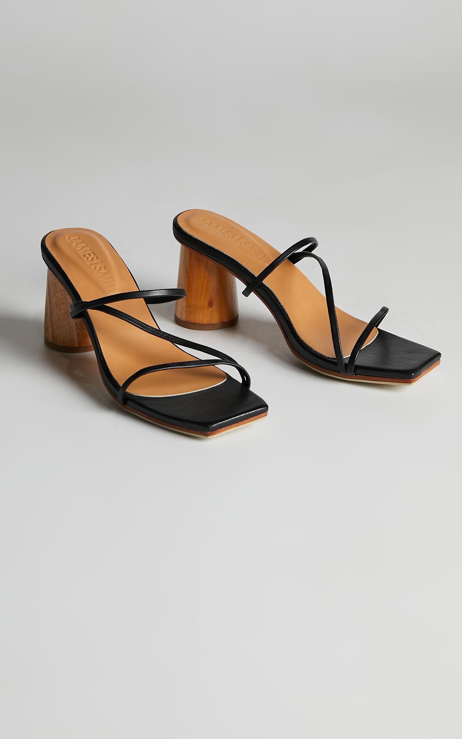 James Smith - Amore Mio Strappy Sandal in Black - 05, BLK1, hi-res image number null