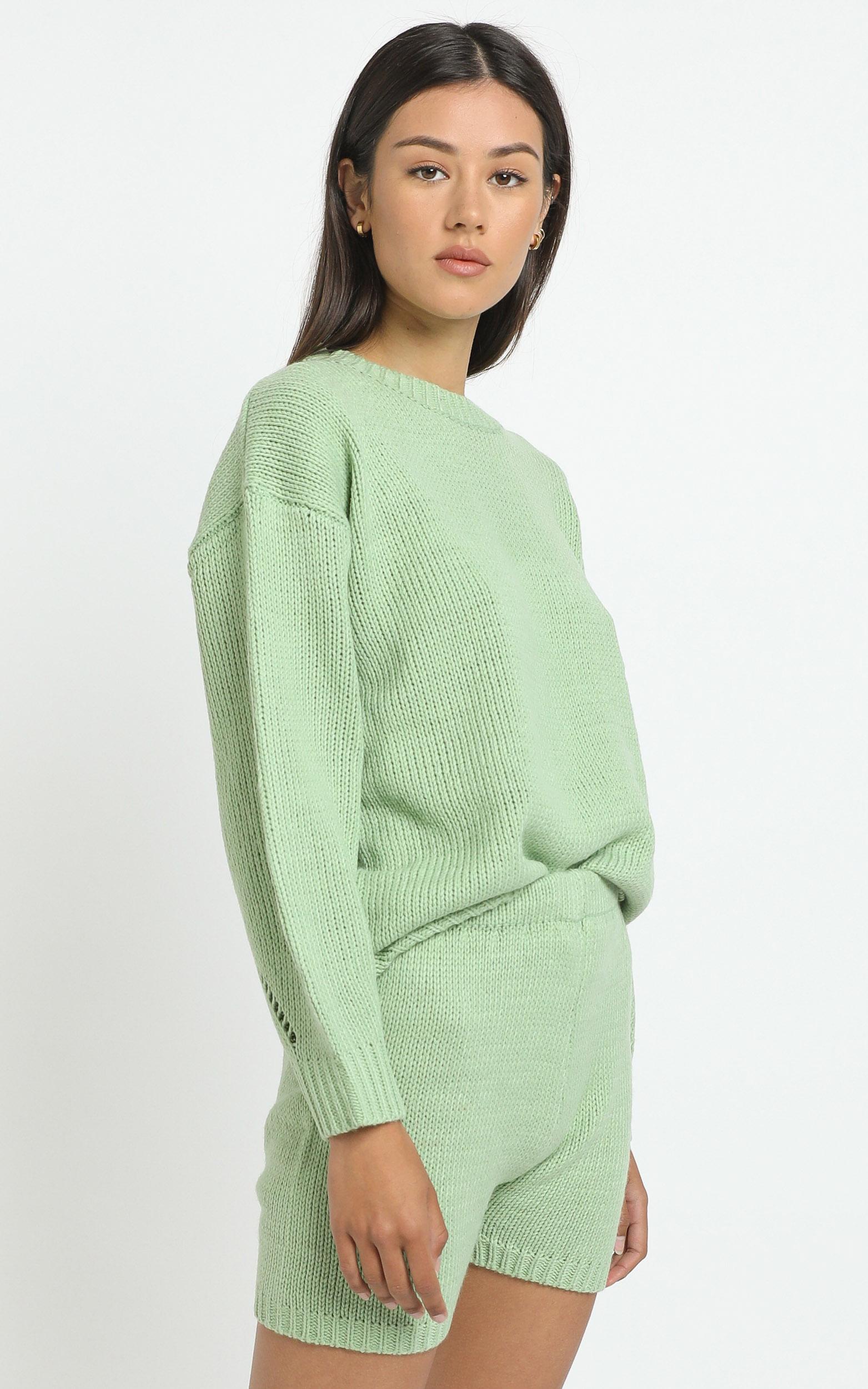 Becca Knit Shorts in Green - 12 (L), Green, hi-res image number null