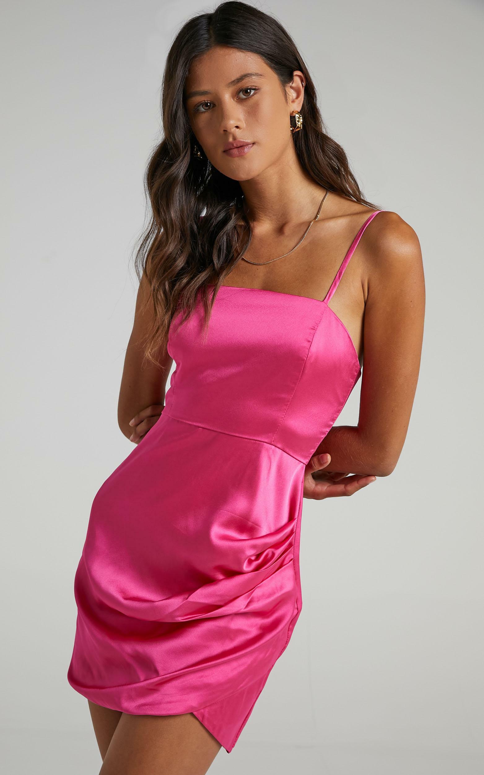 Elbereth Dress in Pink Satin - 06, PNK1, hi-res image number null