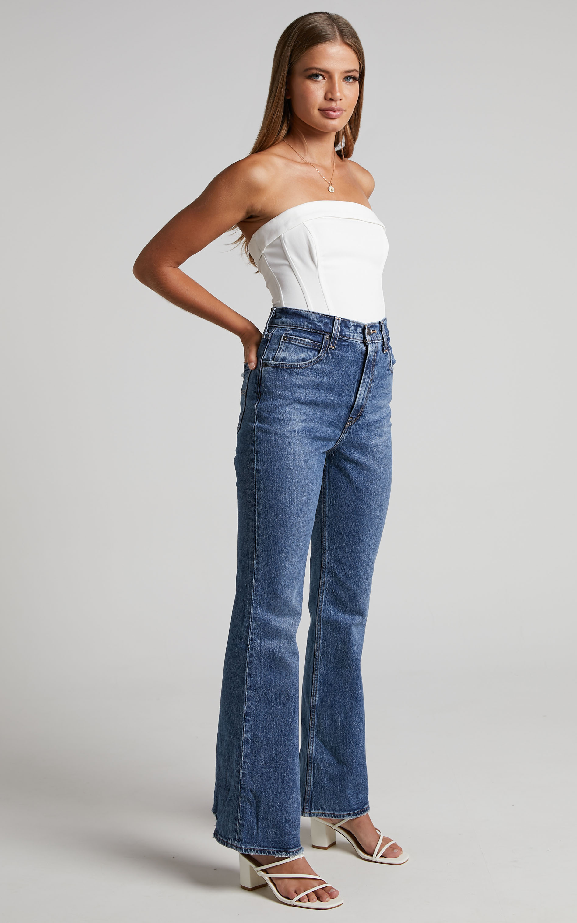 Levi's - 70s High Flare Jeans in SONOMA STEP | Showpo NZ