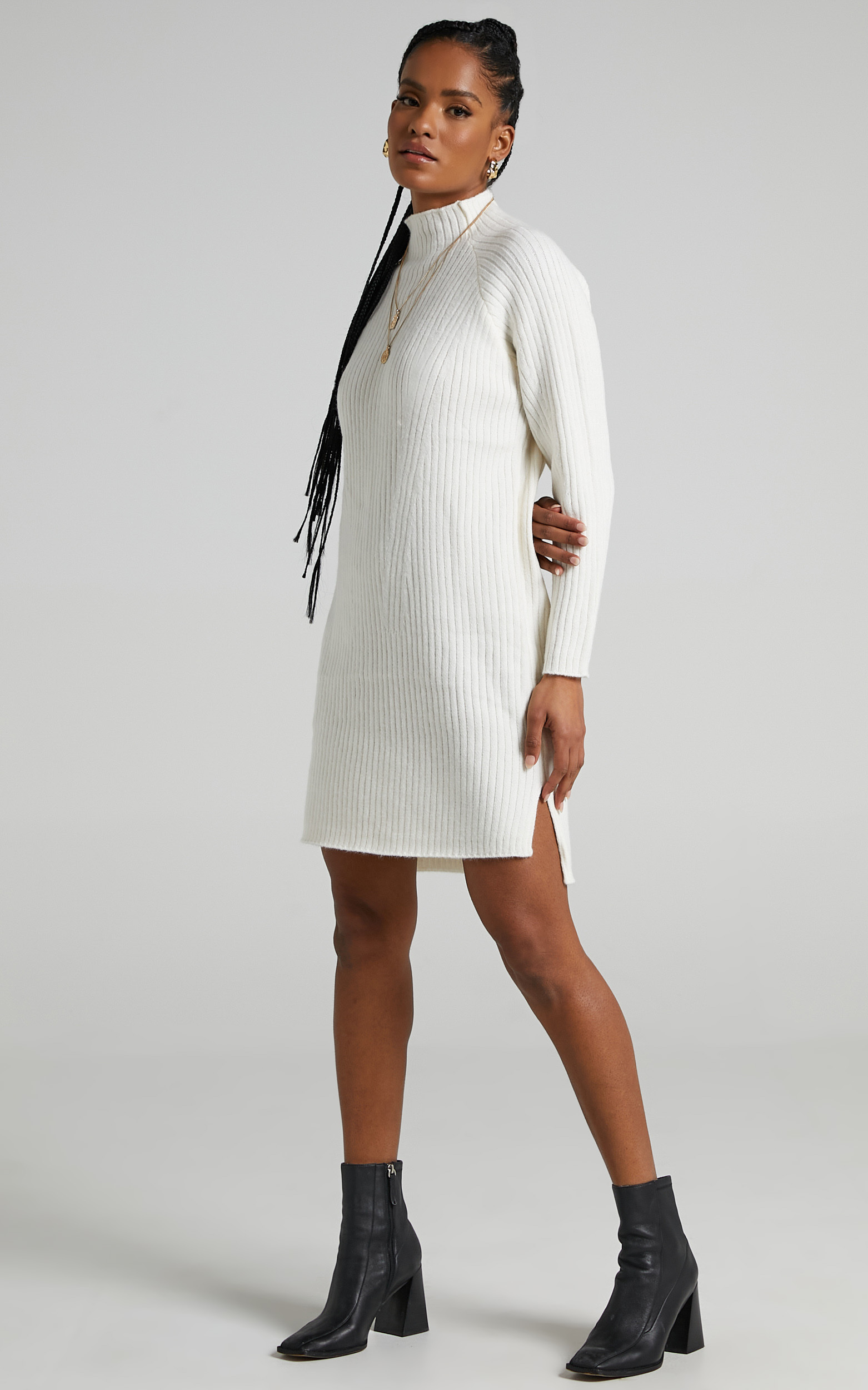 Shantelle Knit Dress in Cream - L/XL, CRE1, hi-res image number null