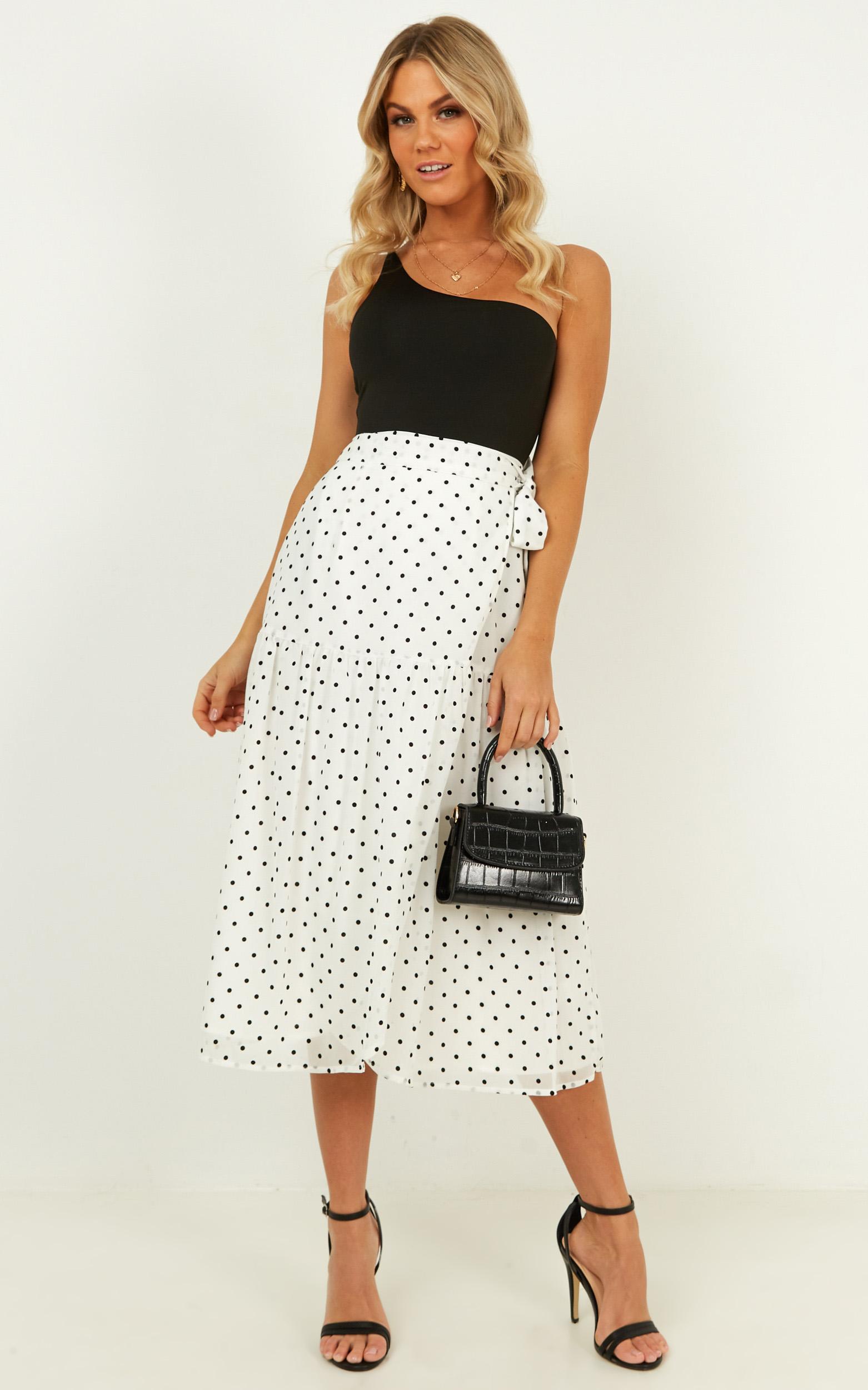 Things On My Mind Skirt In black spot - 12 (L), Black, hi-res image number null