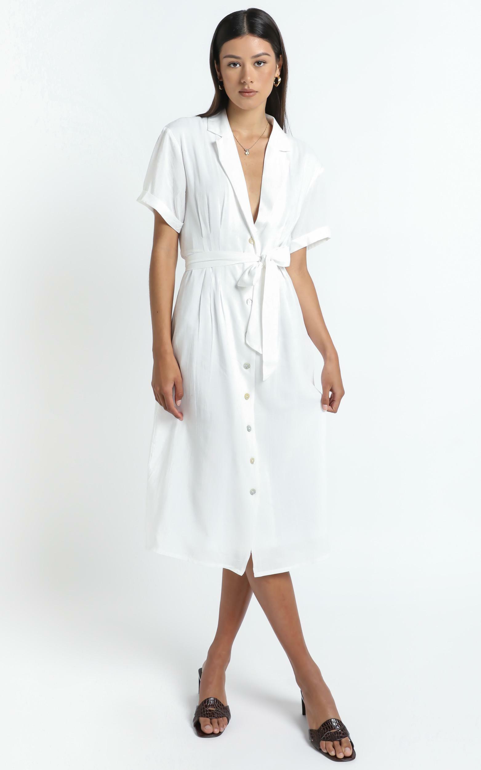 Sallie Dress in White | Showpo