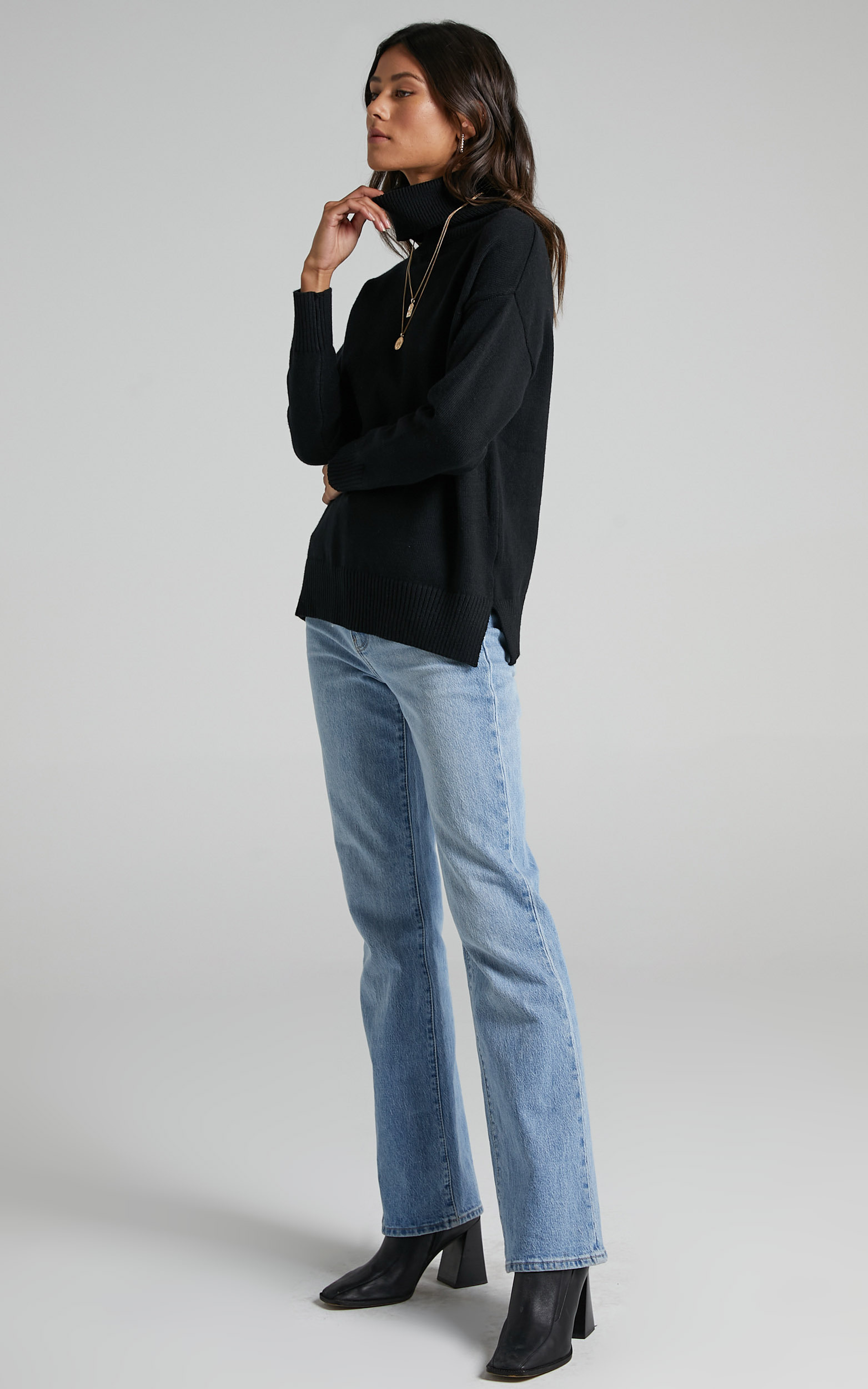 Irvette Knit Jumper in Black | Showpo USA